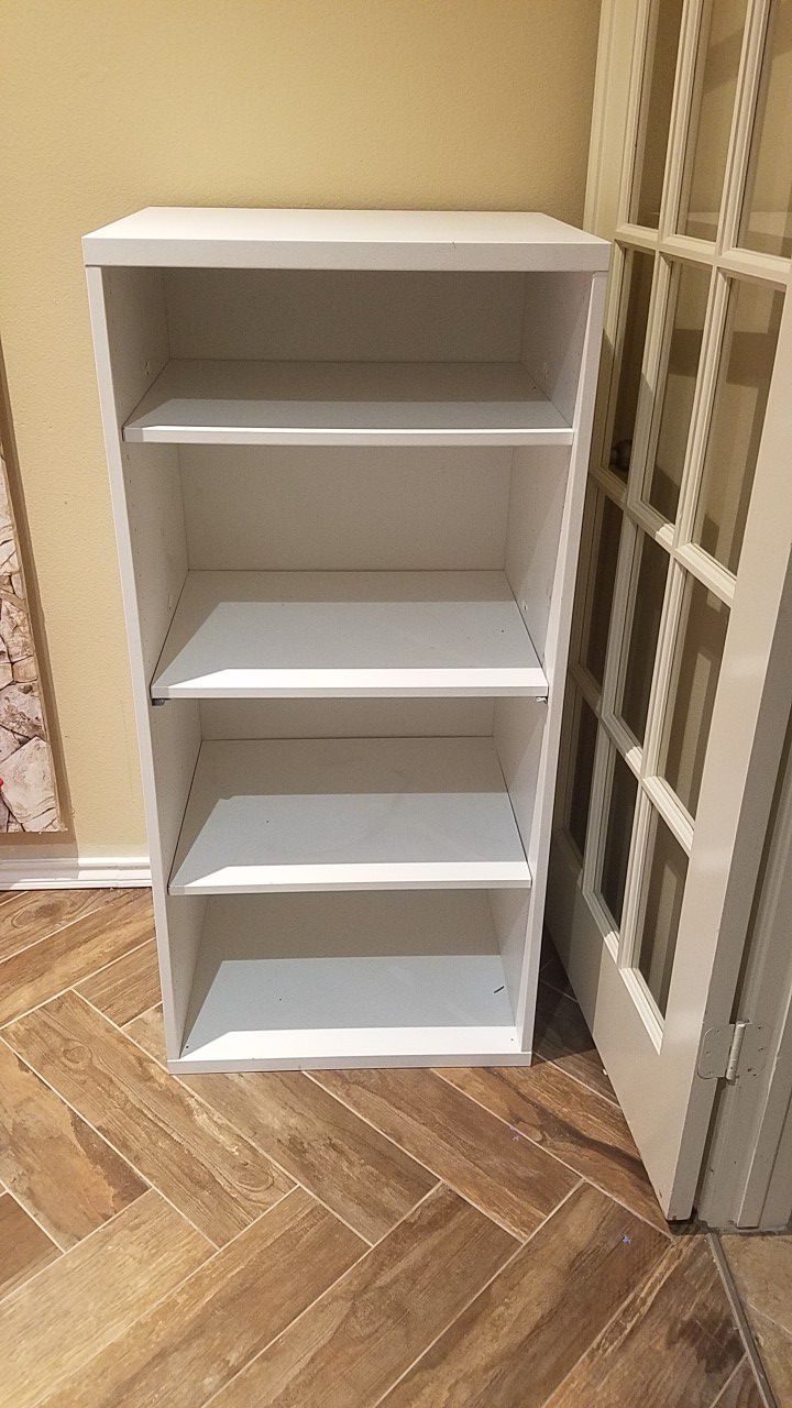2 White IKEA shelf, organizer, toys, book, closet