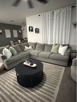 Sectional sofa and coffee table