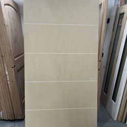 Barn door front door entry door 42x79” fiberglass door contemporary style.   I have a 42”x79” fiberglass door 1-3/4 thick with the option to stain the
