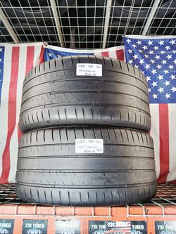 ✅ 285/35R20 MICHELIN PILOT SPORT 4S Max Performance Summer 2 NICE USED TIRES 285/35ZR20