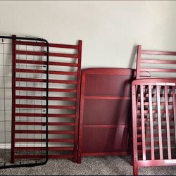 Cherry Red convertible baby grib
