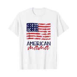 4th of July Shirts for Women, American Mama