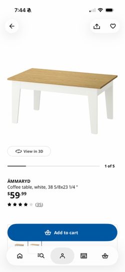 IKEA ÄMMARYD Coffee Table White