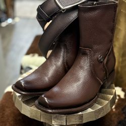 Botines Y Cinto Vaquero 