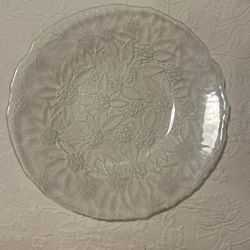 Mikasa Crystal Belle Fleur Frost 14” Hostess Platter 
