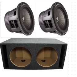 New Powerful 2 12 Kicker Q Class Subwoofers With Ported Box