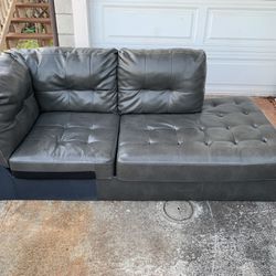 Faux leather couch (OBO)- Can Deliver! 