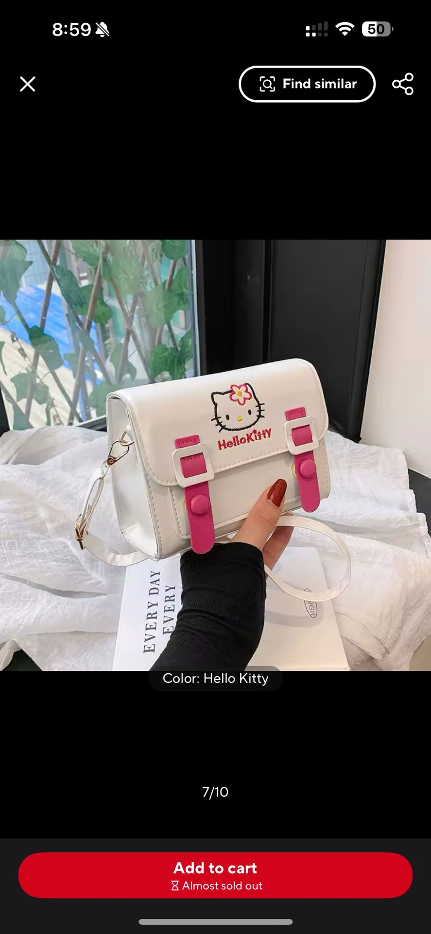 Brand New White And Pink Hello Kitty Sanrio Purse Bag