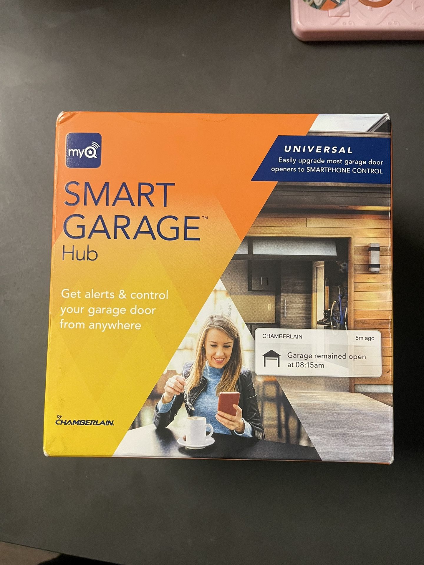 My Smart Garage Door Opener Chamberlain MYQ-GO301 - Wireless & Wi-Fi Enabled Garage Hub with Smartphone Control