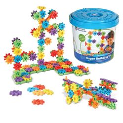 Learning Resources Gears! Gears! Gears! Super Building Toy Set, STEM Toys, Construction Toys, Gears for Kids, 150 Pieces, Ages 3+