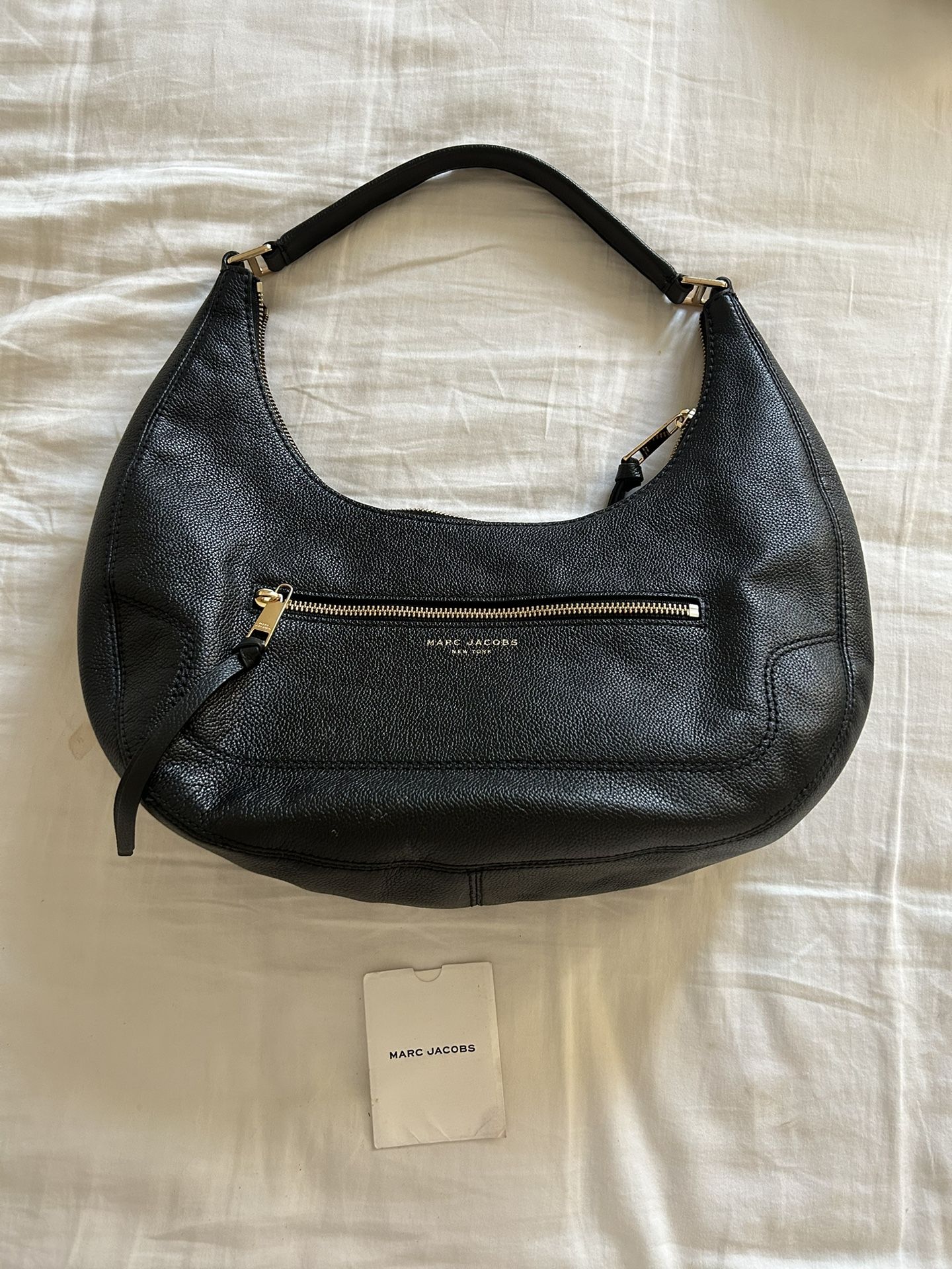 Marc Jacobs Black Leather Hobo Bag