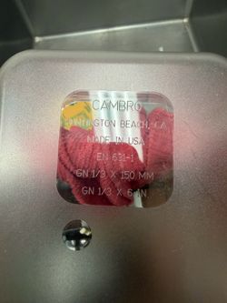 Cambro 1/3 Size Stainless Food Pans – Set of 6 – Like New