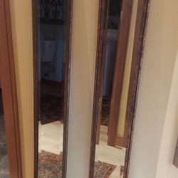  Two Upright Beveled Mirrors