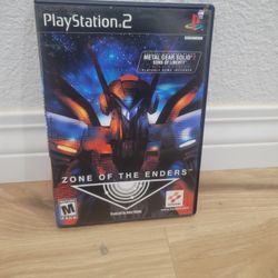 PS2 ZONE OF THE ENDERS CIB WITH CASE AND MANUALS INCLUDED 