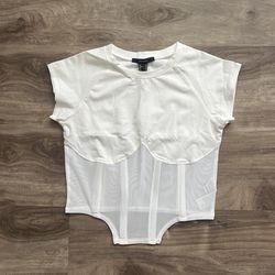 White Crop Top
