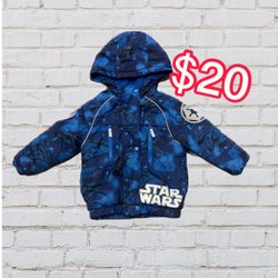 Star Wars Winter Fleece Lined Puffer Jacket Coat 