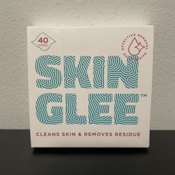 Skin Glee Adhesive Remover Wipes 40ct NEW CGM Cleans Residue