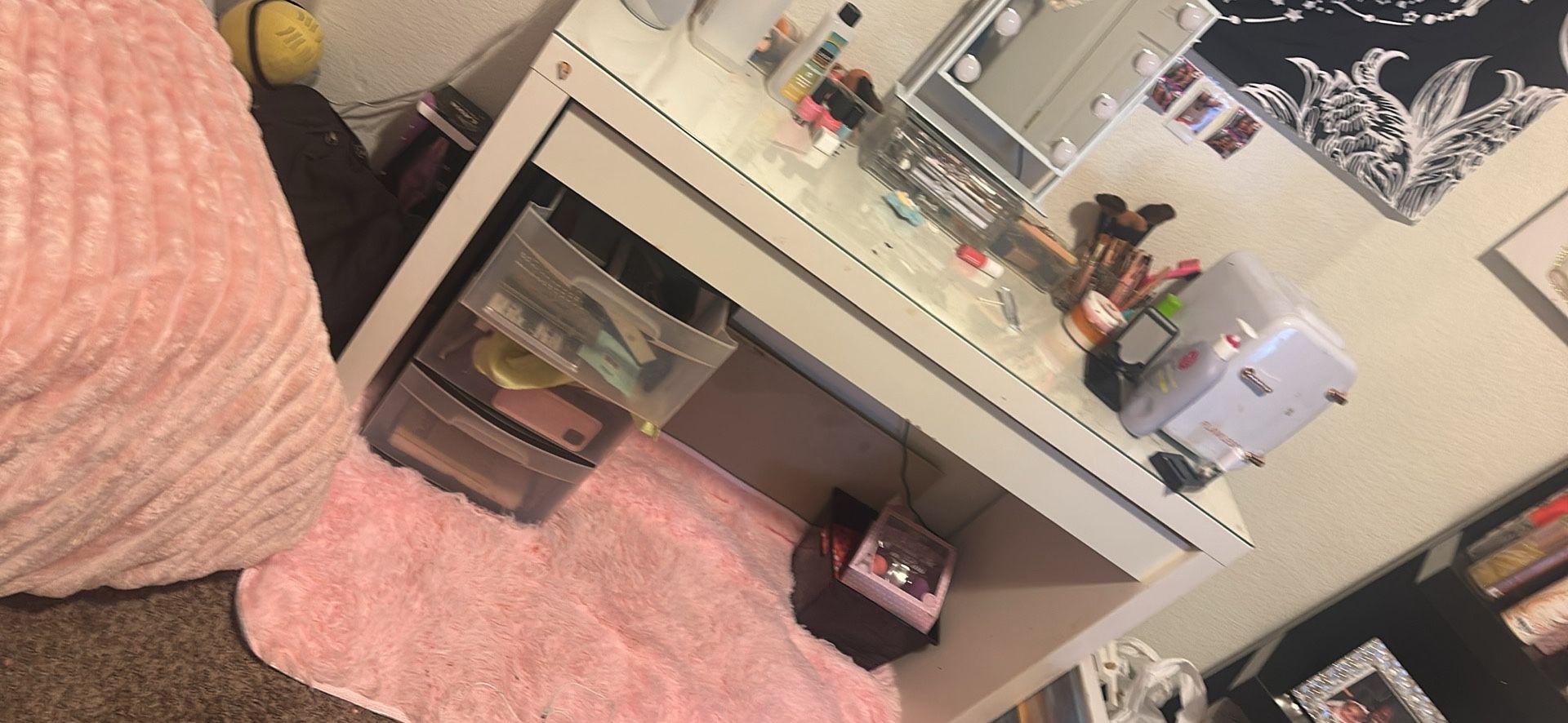 Twin Bed Frame And Vanity Desk