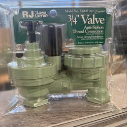Lawn Jeanie 3/4 Inch Antisiphon Sprinkler Valves. $18 Each.