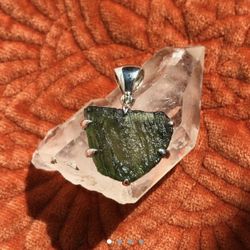 Raw Moldavite Pendant 