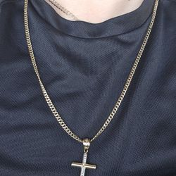10k Gold Chain With Or Without Cross