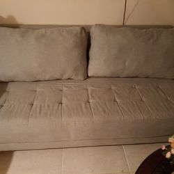 Juego De Sofas Color Gris 