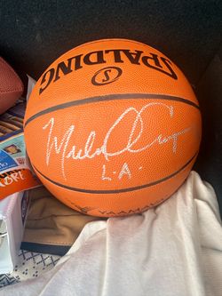 Michael Cooper Lakers Spalding Basketball sign Ball