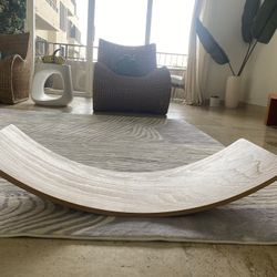 Wood Wooden Wobble Balance Board Kid Adult