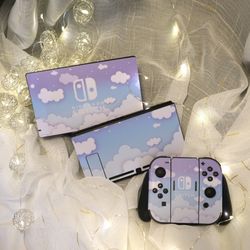 Nintendo Switch Skin Stickers - Blue Cloud