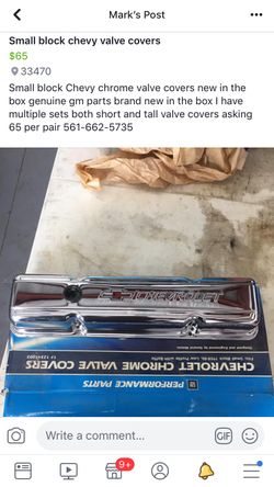 Small block Chevy valve covers