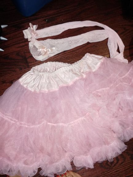 Pink Tutu and Pink Fishnet one size fits all