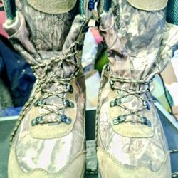 Cabela's 1200G 10.5D Snakeguard Extreme Lace Up Mossy Oak Hunting Boots 