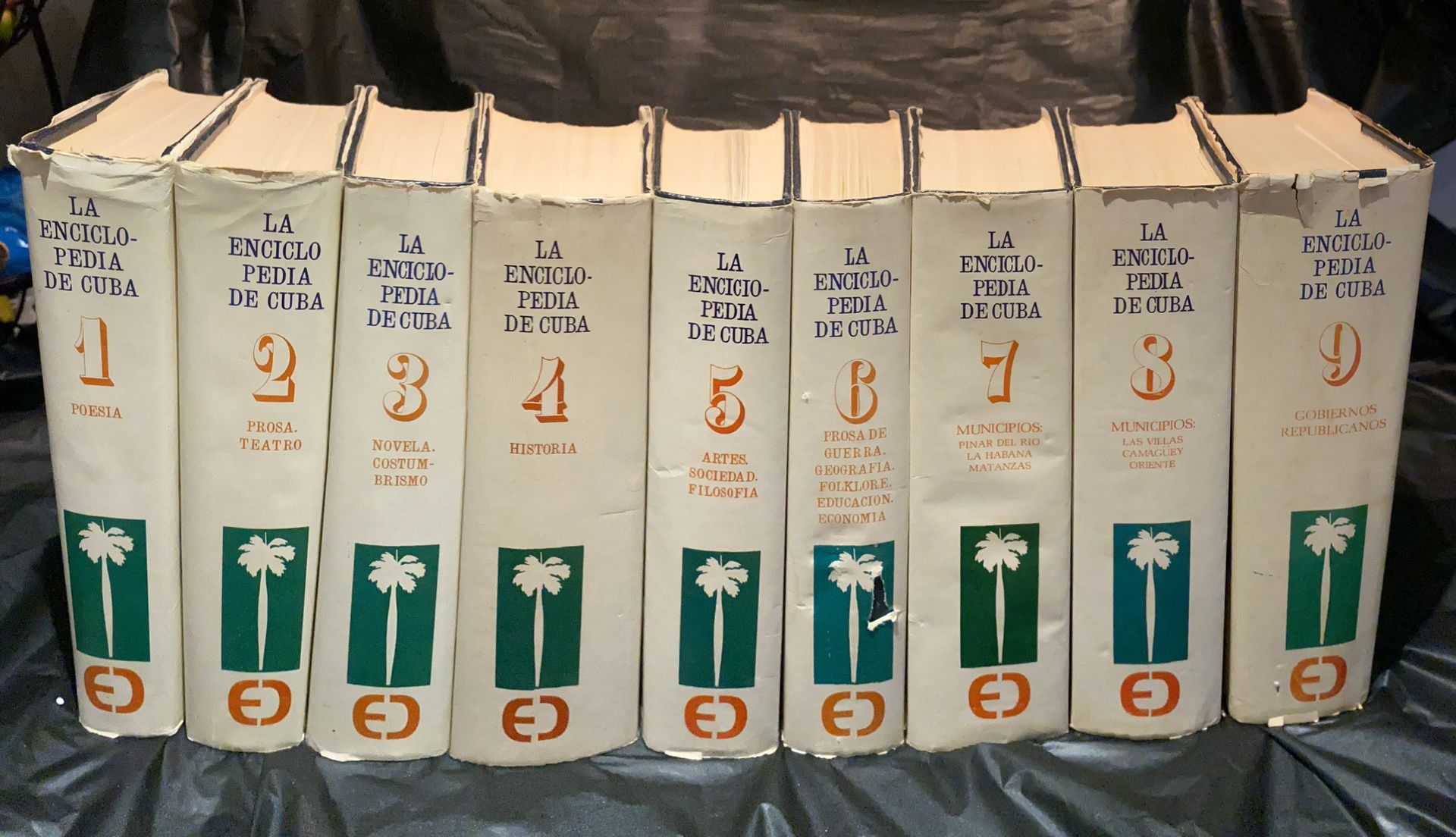 La Enciclopedia De Cuba 🇨🇺 9 Volumes. Primera Edición Vintage Encyclopedia