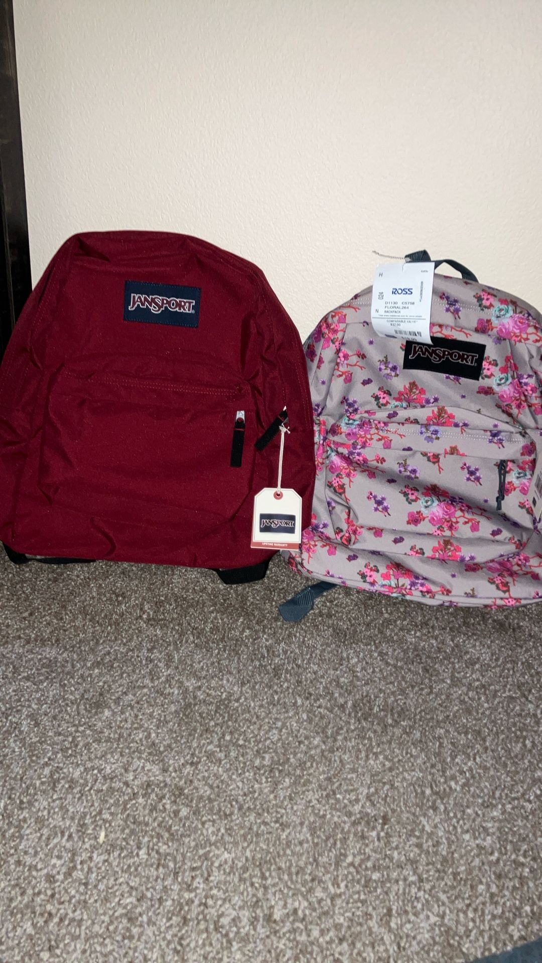Jan sport backpacks $15 apiece