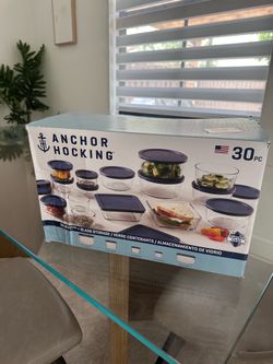 Anchor Hocking 30 pcs Glass Storage