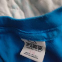 Blue 💙 T-shirt Victoria secret pink size large