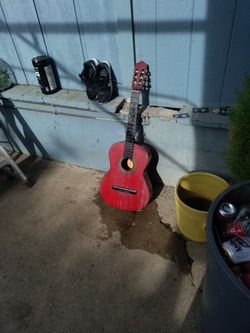 Broken Guitar All But 1 String Remain
