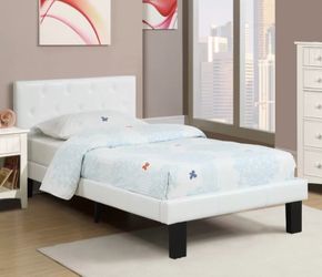 Twin bed and mattress