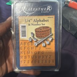 RealeatheR 1/4” Alphabet N Number Set