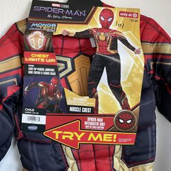 Marvel Spider Man No Way Home Padded Jumpsuit Costume  Muscle Mask