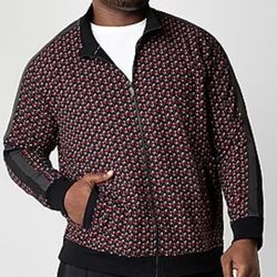 Shaquille O'Neal XLG Mens Fleece Big and Tall Track Jacket Sz 2XL New With Tags!!