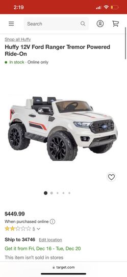 Huffy 12V Ford Ranger Tremor Powered Ride-On