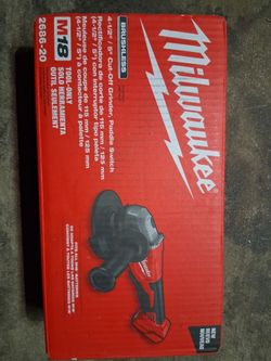 Brand New Milwaukee M18 4-1/2" / 5" Brushless Cut-Off Grinder (2686-20) NIB
