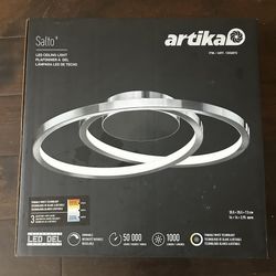Artika Salto Modern LED Ceiling Light – New in Box