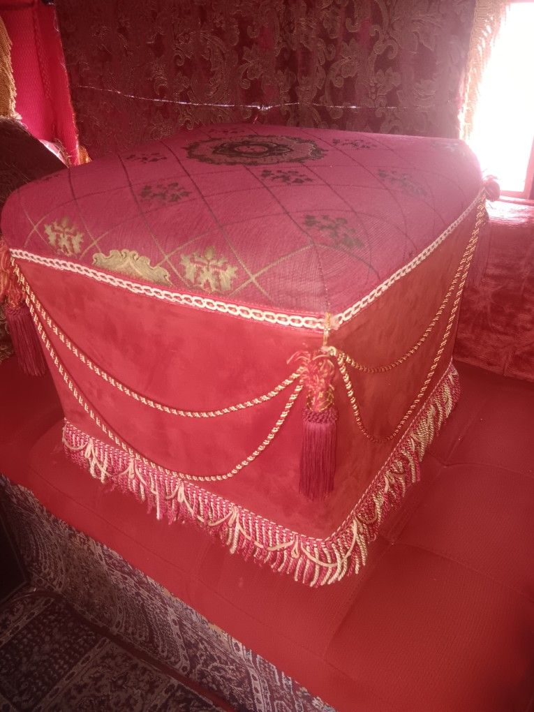 Red Ottoman