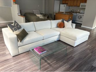 Crate & Barrel Oceanside Sectional Couch