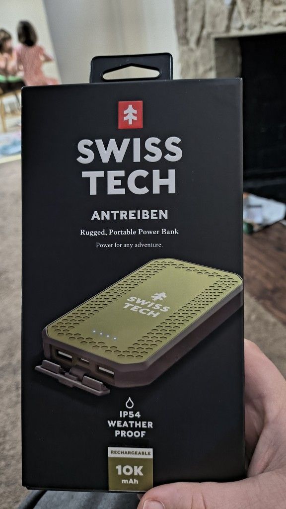 Swiss Tech Antreiben Waterproof Power Bank 10k MAH