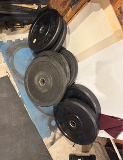 Olympic bumpers plates 220lbs