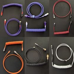 Coiled Mechanical Keyboard Cables