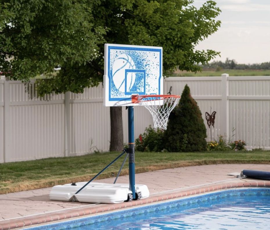 Lifetime 1301 Pool Side Adjustable Basketball Hoop - 44-Inch Impact